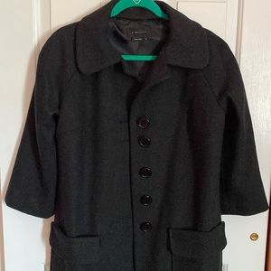 Wool blend trench